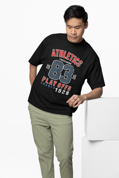 Baseball 83 Plays Off Oversized T-Shirt