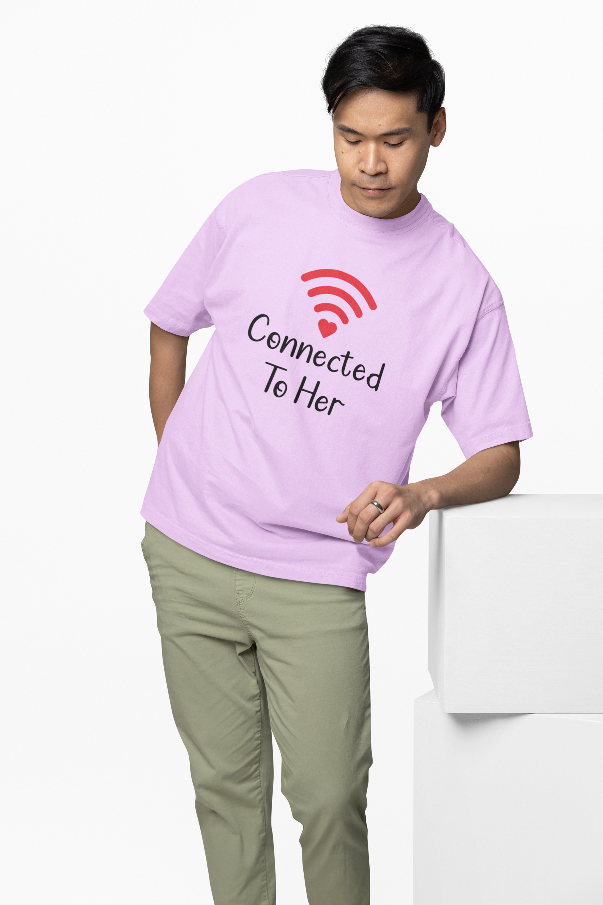 Connection Couple Oversized T-Shirts