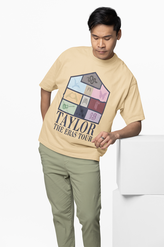 Taylor The Eras Tour Oversized T-Shirt Fan Streetwear Style