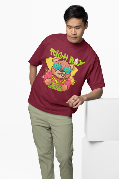 Rich Boy Oversized T-Shirt – Luxury Streetwear Essential