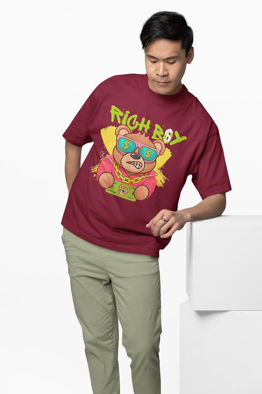 Rich Boy Oversized T-Shirt – Luxury Streetwear Essential