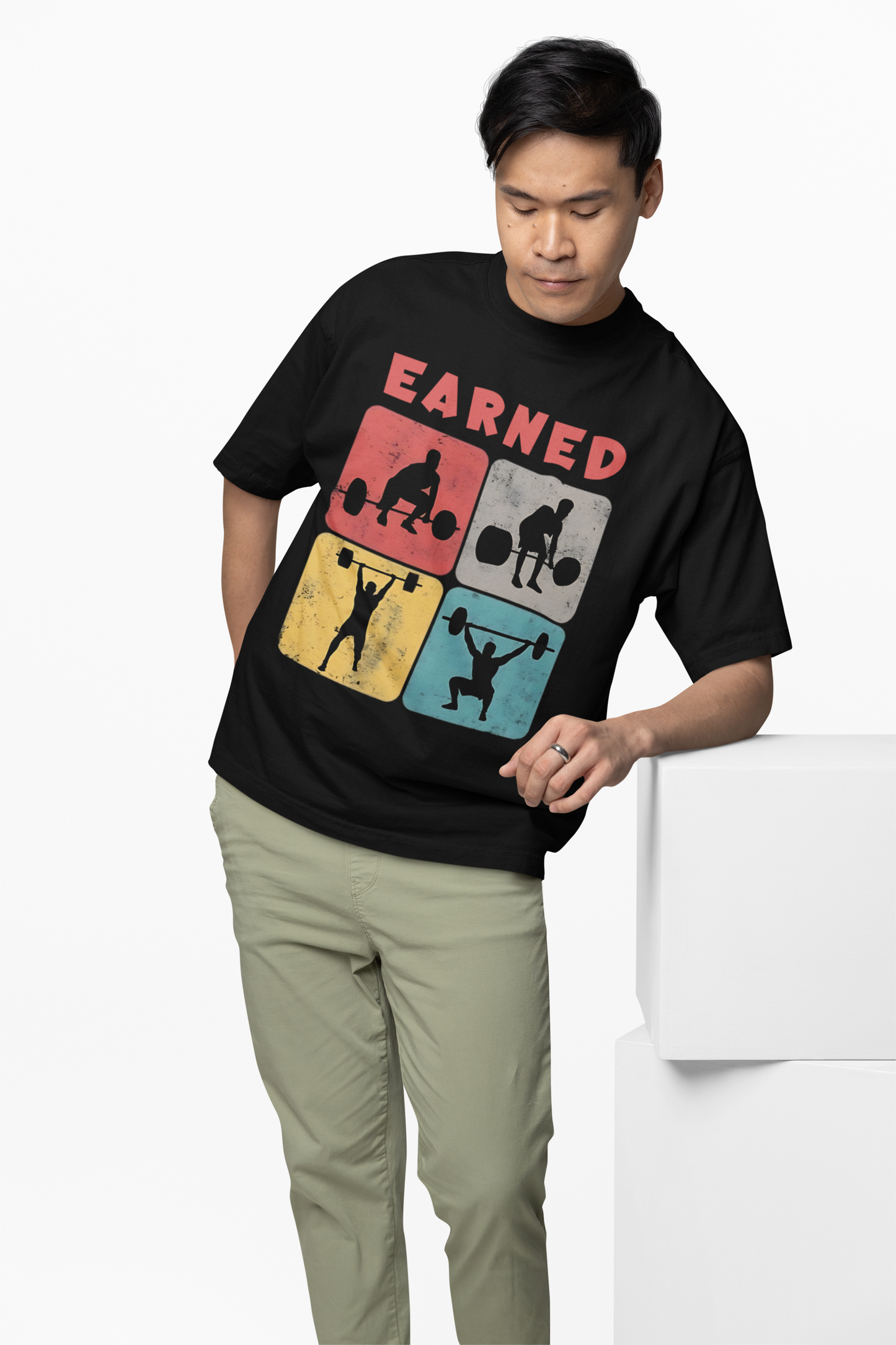 Earned Gym Oversized T-Shirts – Motivational Fitness Wear