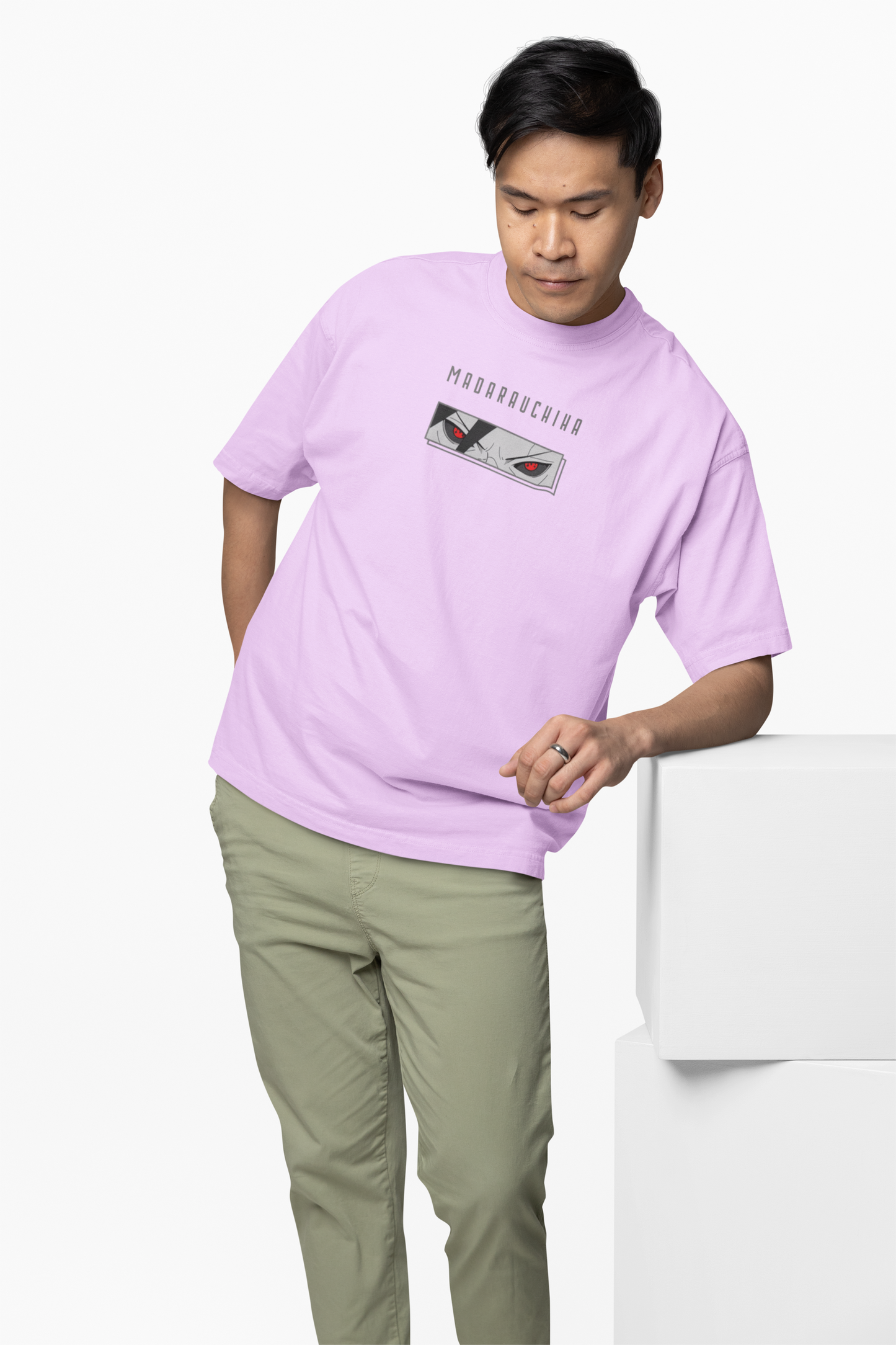Oversized T-Shirt Red Eye Reckoning Bold Casual Wear Style