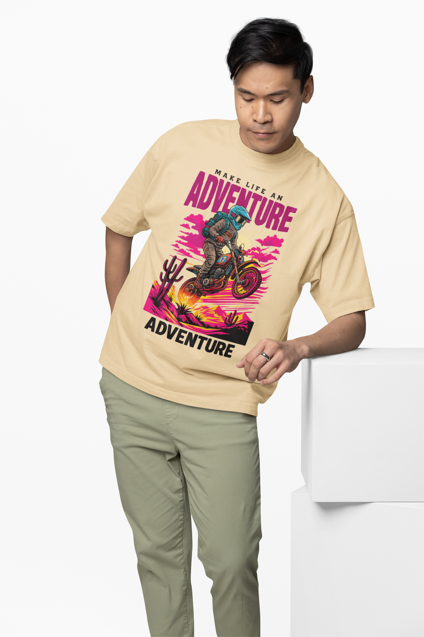 Adventure Oversized T-Shirts Bold Urban Streetwear Look
