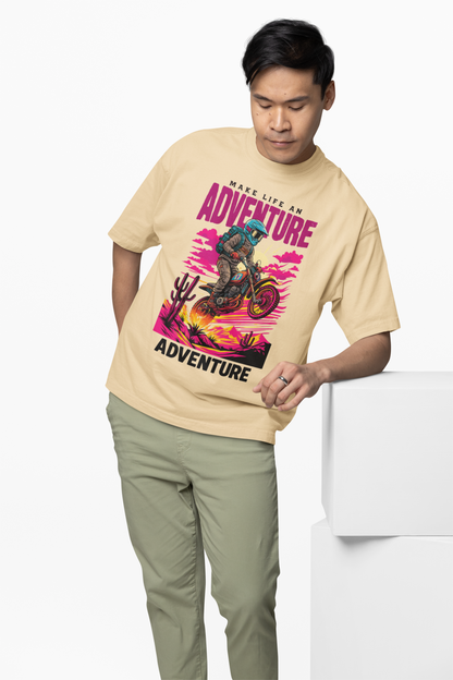 Adventure Oversized T-Shirts Bold Urban Streetwear Look