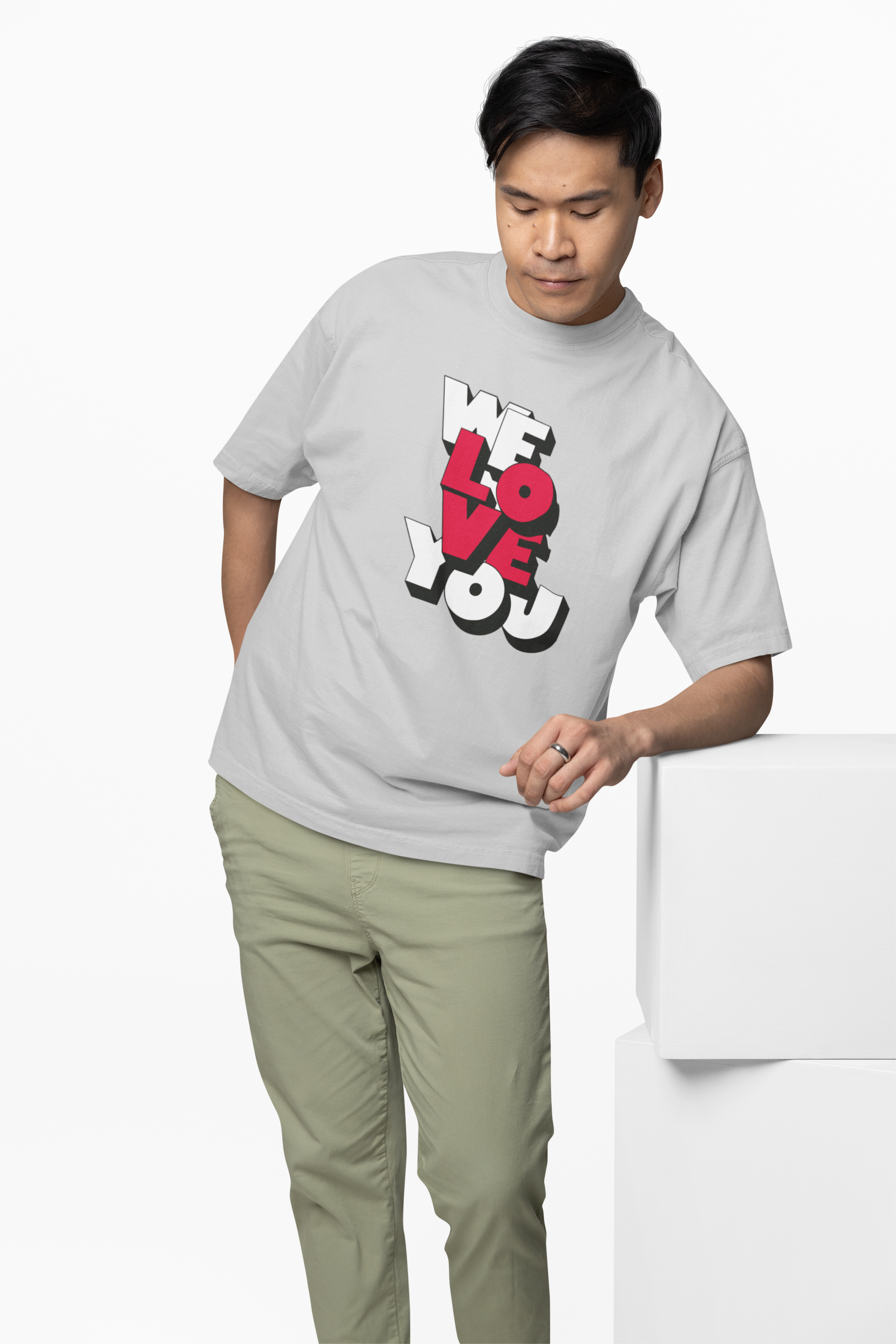 We Love You Oversized T-Shirts