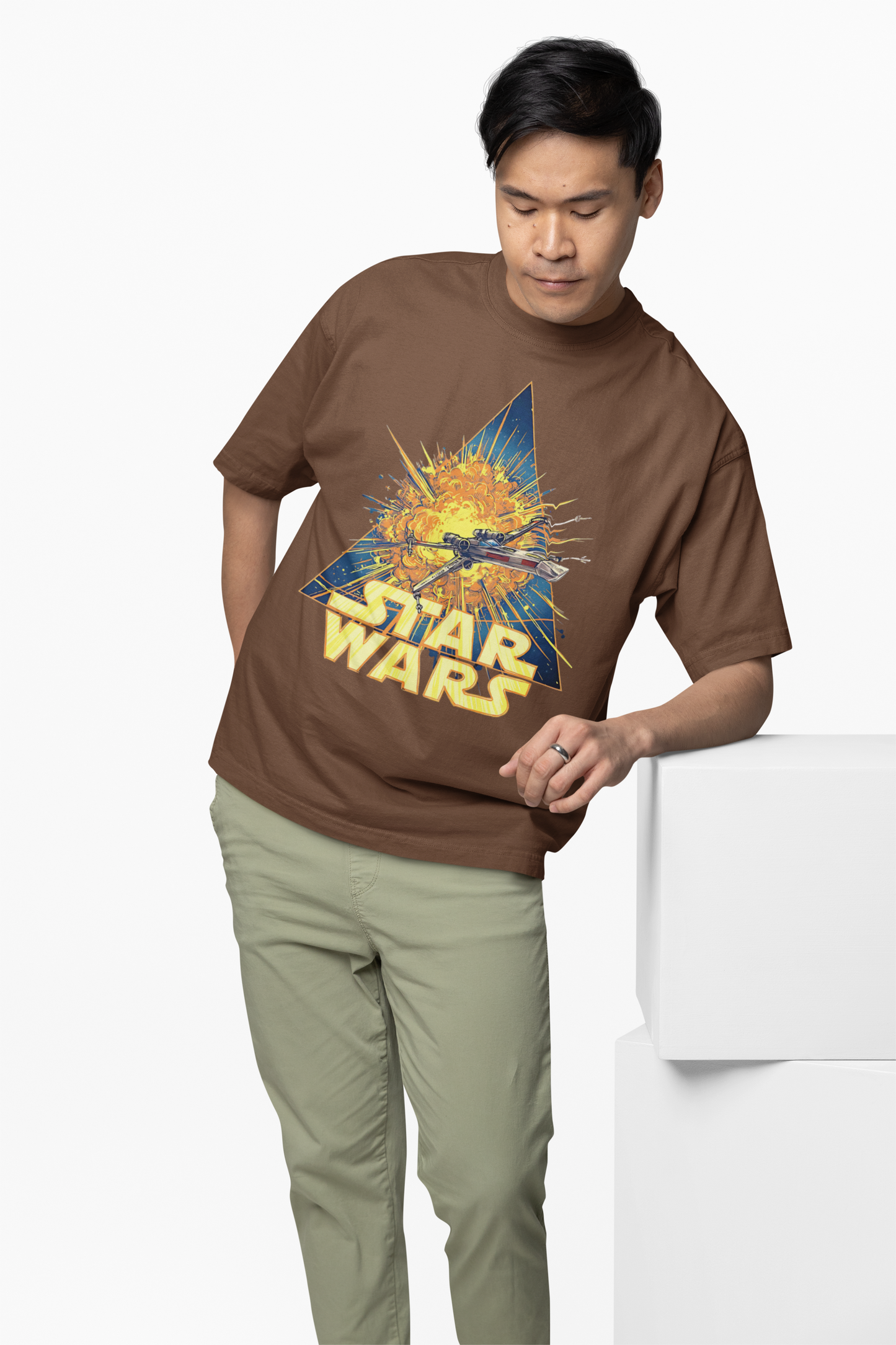 X-Wing Fighter Oversized T-Shirt for Sci-Fi Streetwear Style