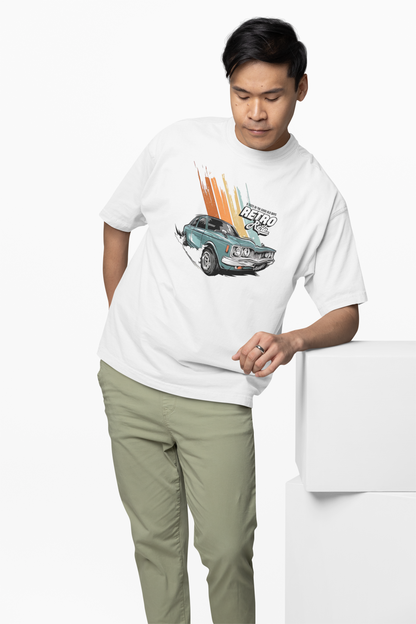 Retro Ride Oversized T-Shirt for Bold Streetwear Style