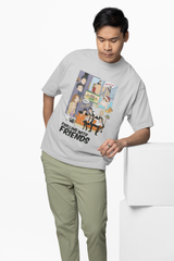 Chilling With Friends Oversized T-Shirt