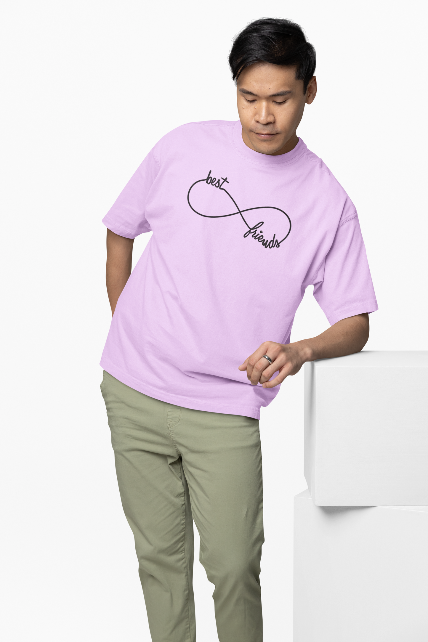 Best Friends Oversized T-Shirt Matching Outfit for True Bond
