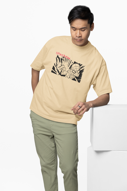 Web Sling Impact Oversized T-Shirt for Relaxed Urban Fashion