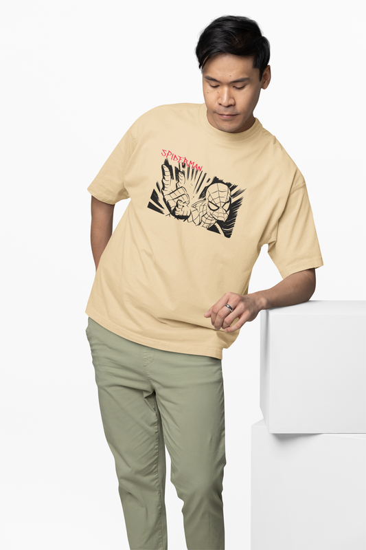 Web Sling Impact Oversized T-Shirt for Relaxed Urban Fashion