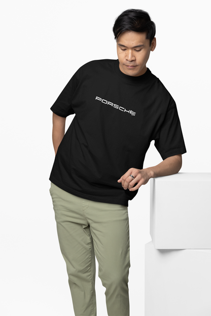 Porsche Lizard Green Oversized T-Shirt for Racing Streetwear