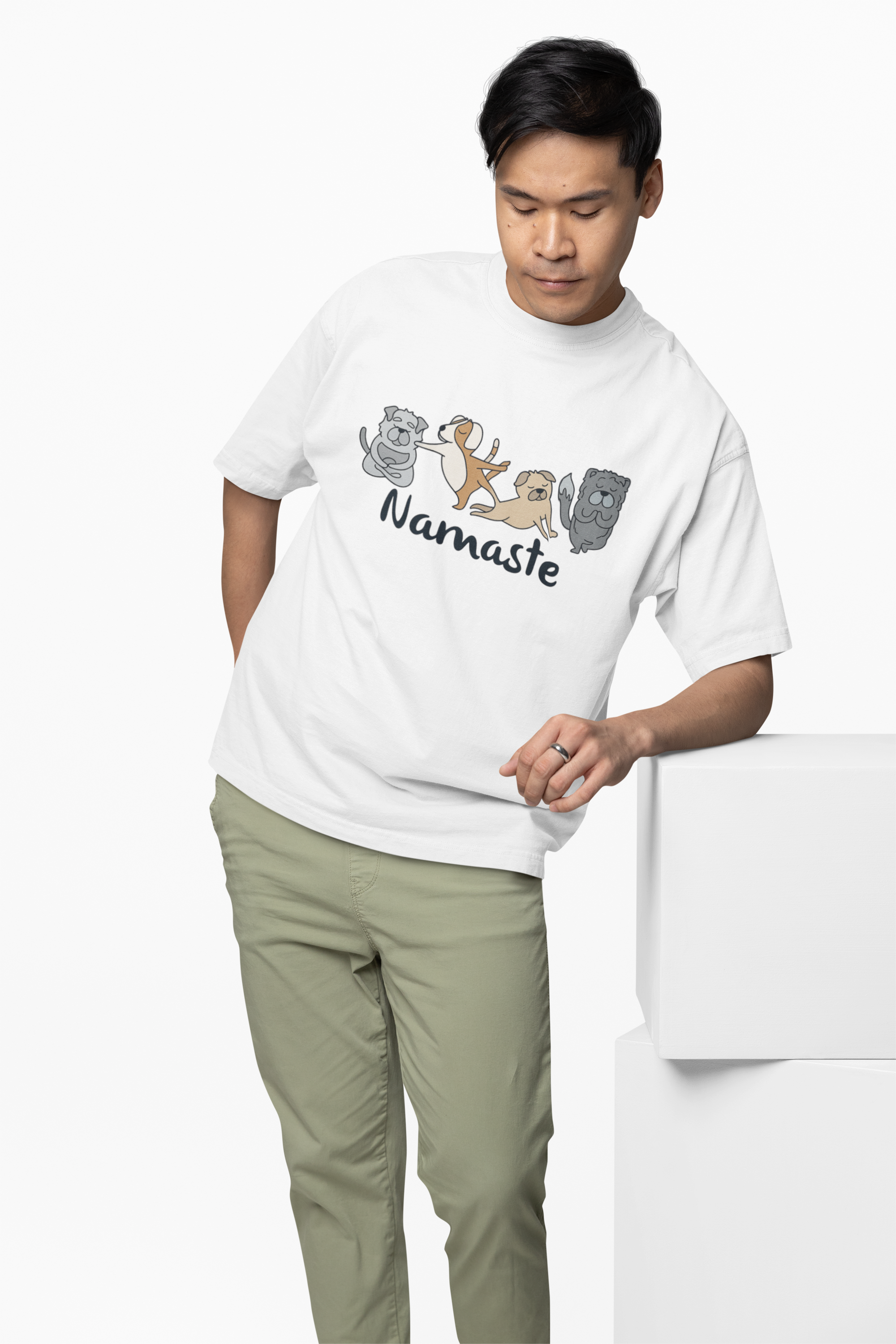 Animal Graphic Yoga Oversized T-Shirt