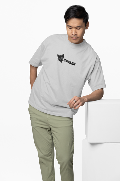 Rockstar Cat Oversized T-Shirt