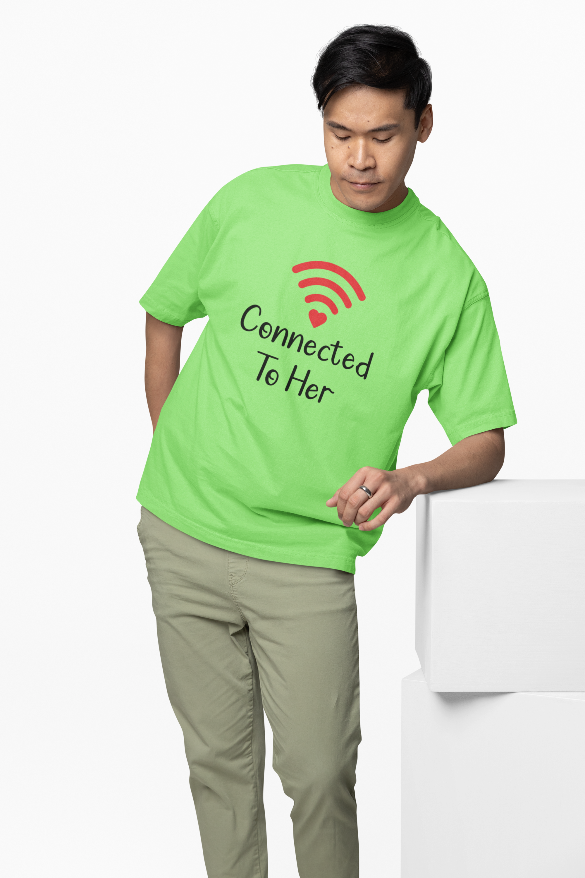 Connection Couple Oversized T-Shirts