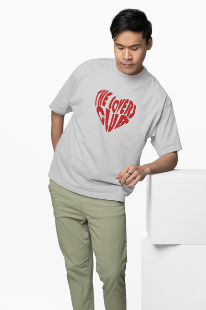 Lovers Club Oversized T-Shirts Bold Romantic Stylish Couples