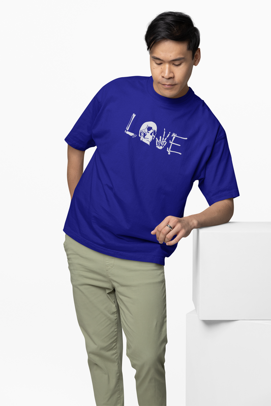 Skeleton Love Oversized T-Shirts