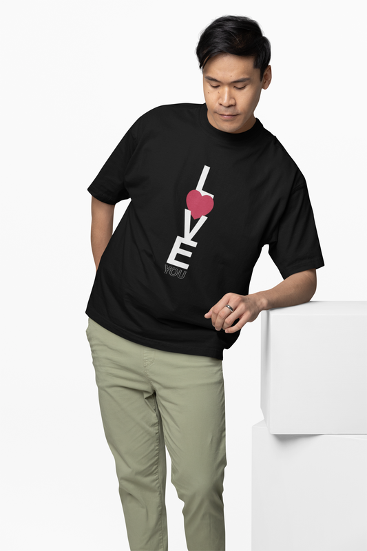 Boyfriend Love Graphic Oversized T-Shirt Bold Streetwear