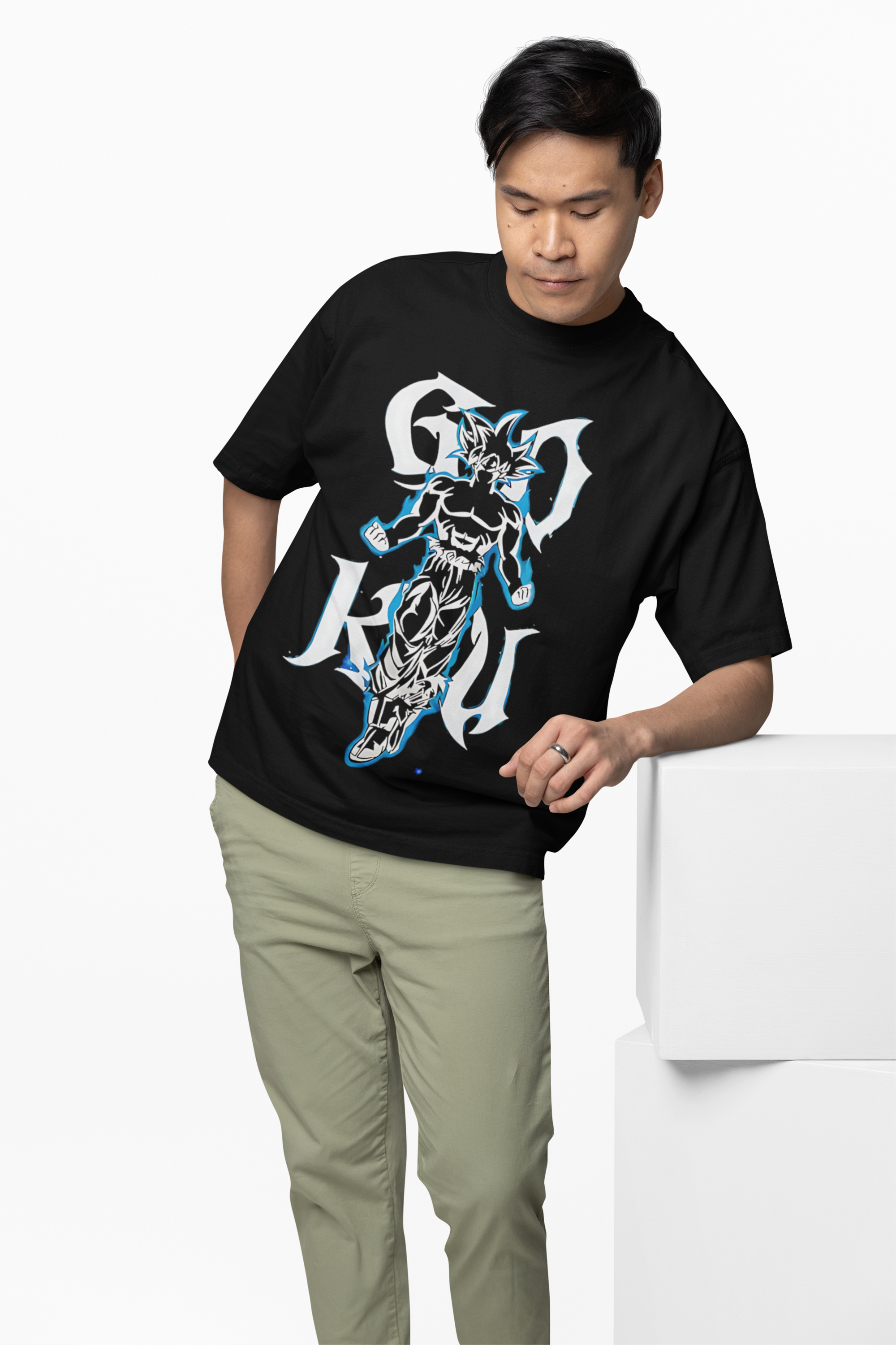 Strong Goku Anime Oversized T-Shirt