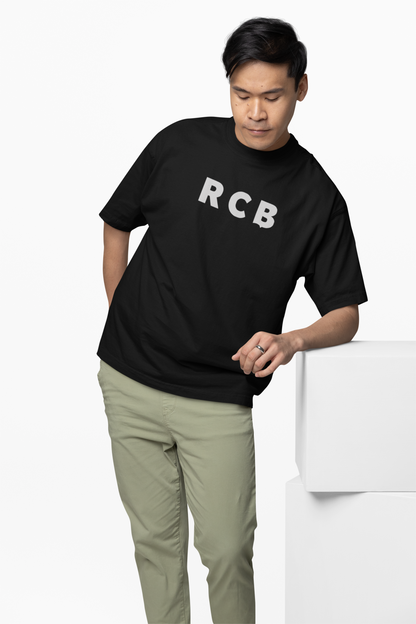 Bold & Basic RCB Fan Tee Oversized T-Shirt