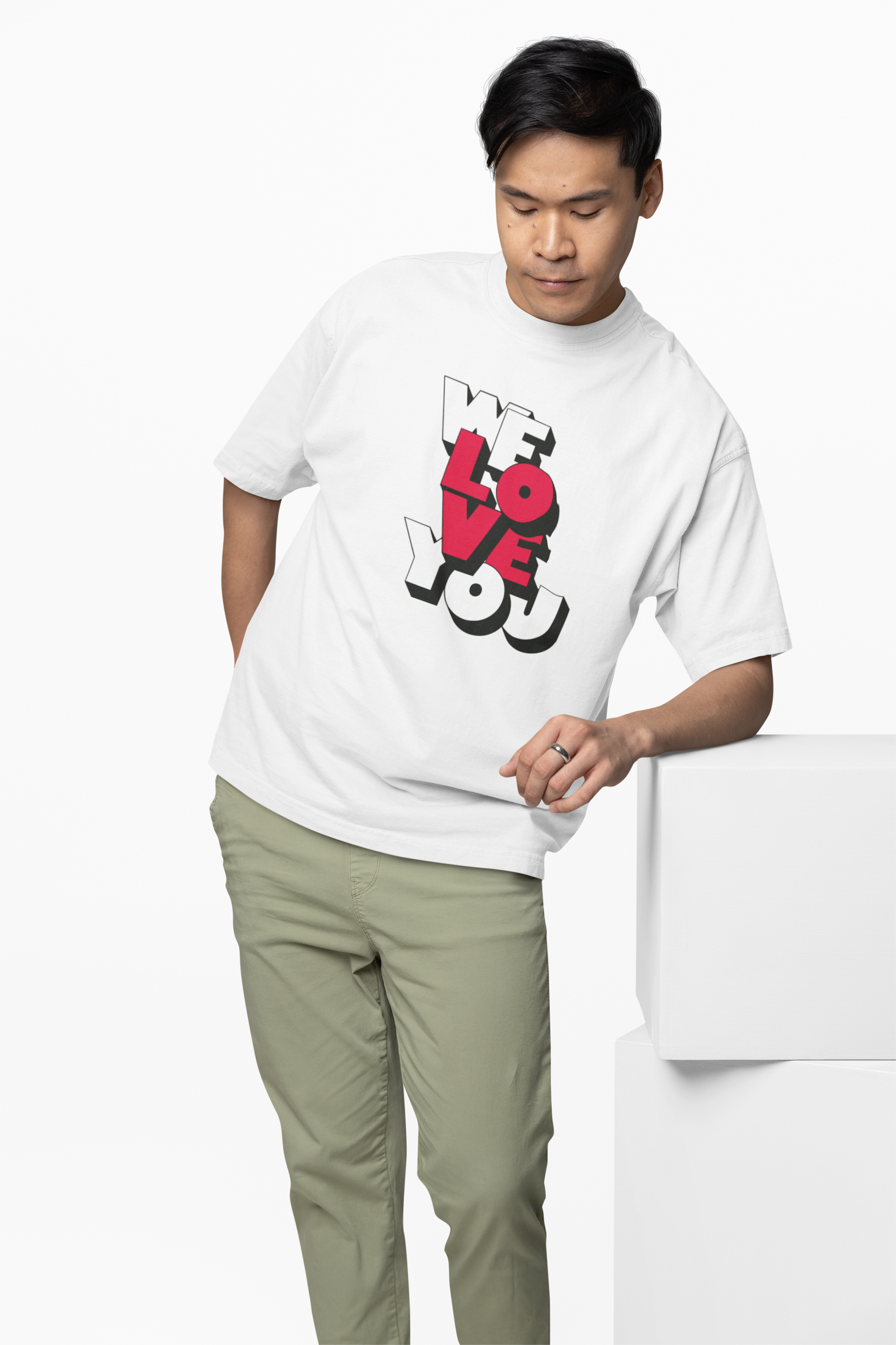 We Love You Oversized T-Shirts