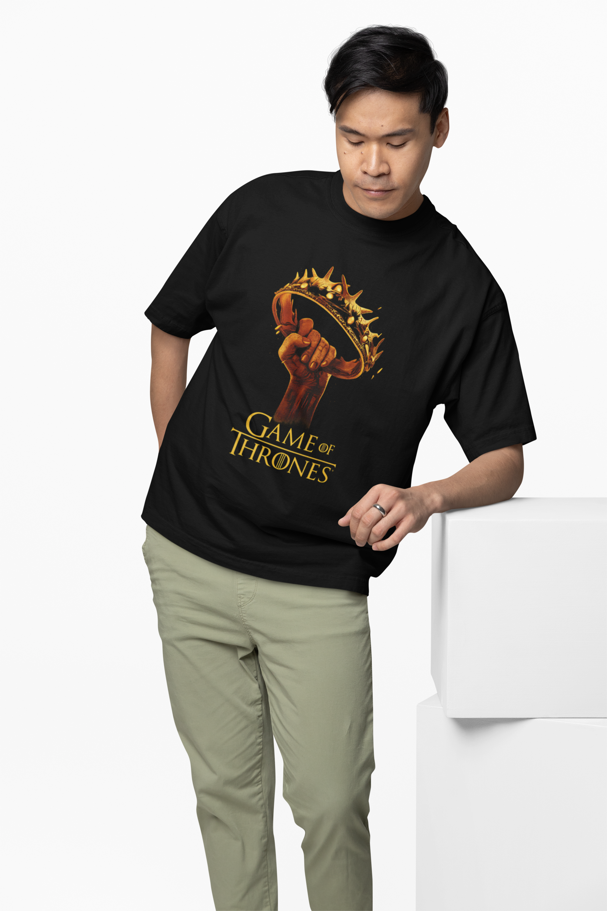 Thrones King Crown Oversized T-Shirts