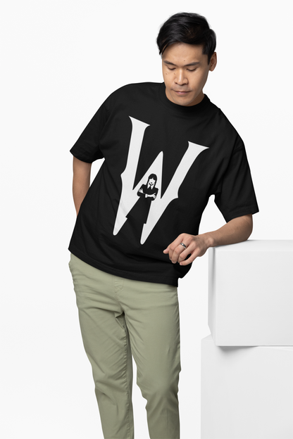 Wednesday Black Oversized T-Shirt for Modern Urban Style Tee