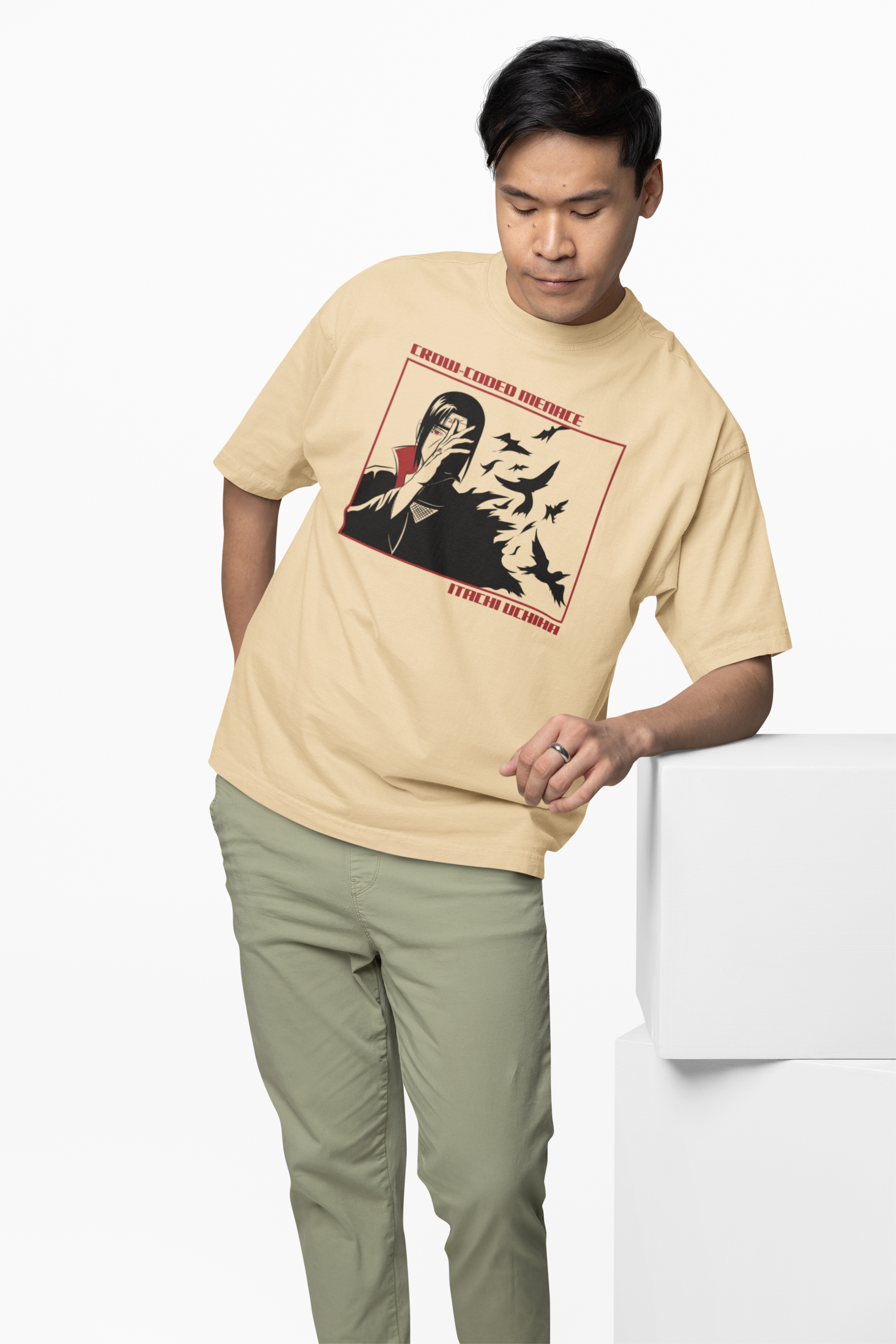 Crow Coded Menace Oversized T-Shirt