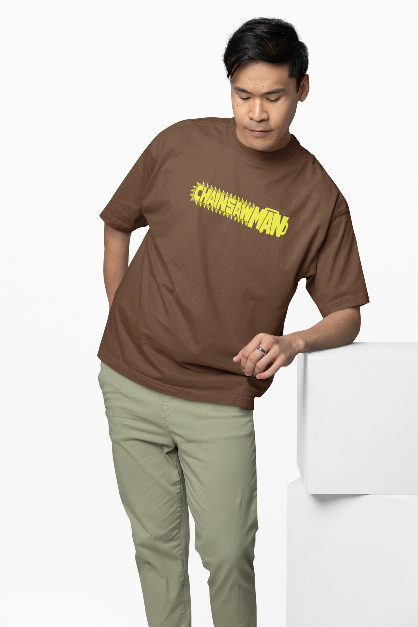 Buy Chainsaw Man Oversized T-Shirt Denji Anime Streetwear Tee