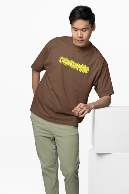 Buy Chainsaw Man Oversized T-Shirt Denji Anime Streetwear Tee