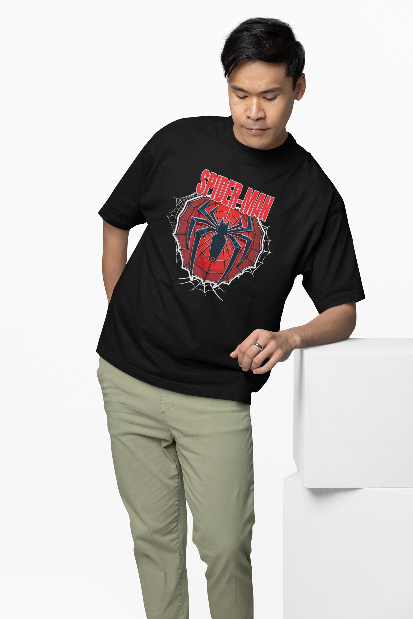 Spider-Verse Power Oversized T-Shirt Bold Comic Streetwear