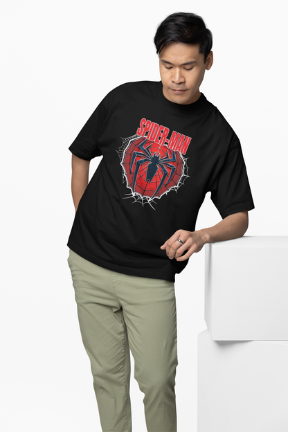 Spider-Verse Power Oversized T-Shirt Bold Comic Streetwear