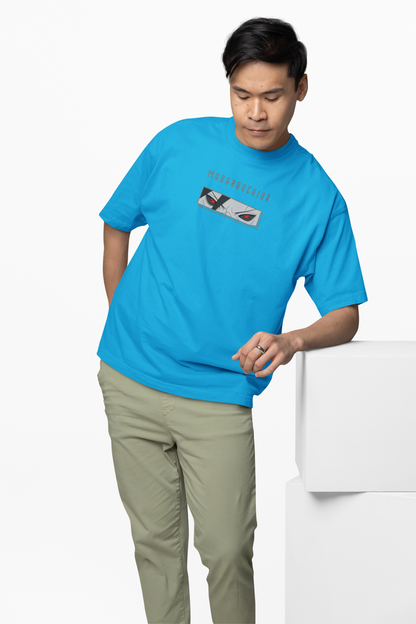 Oversized T-Shirt Red Eye Reckoning Bold Casual Wear Style
