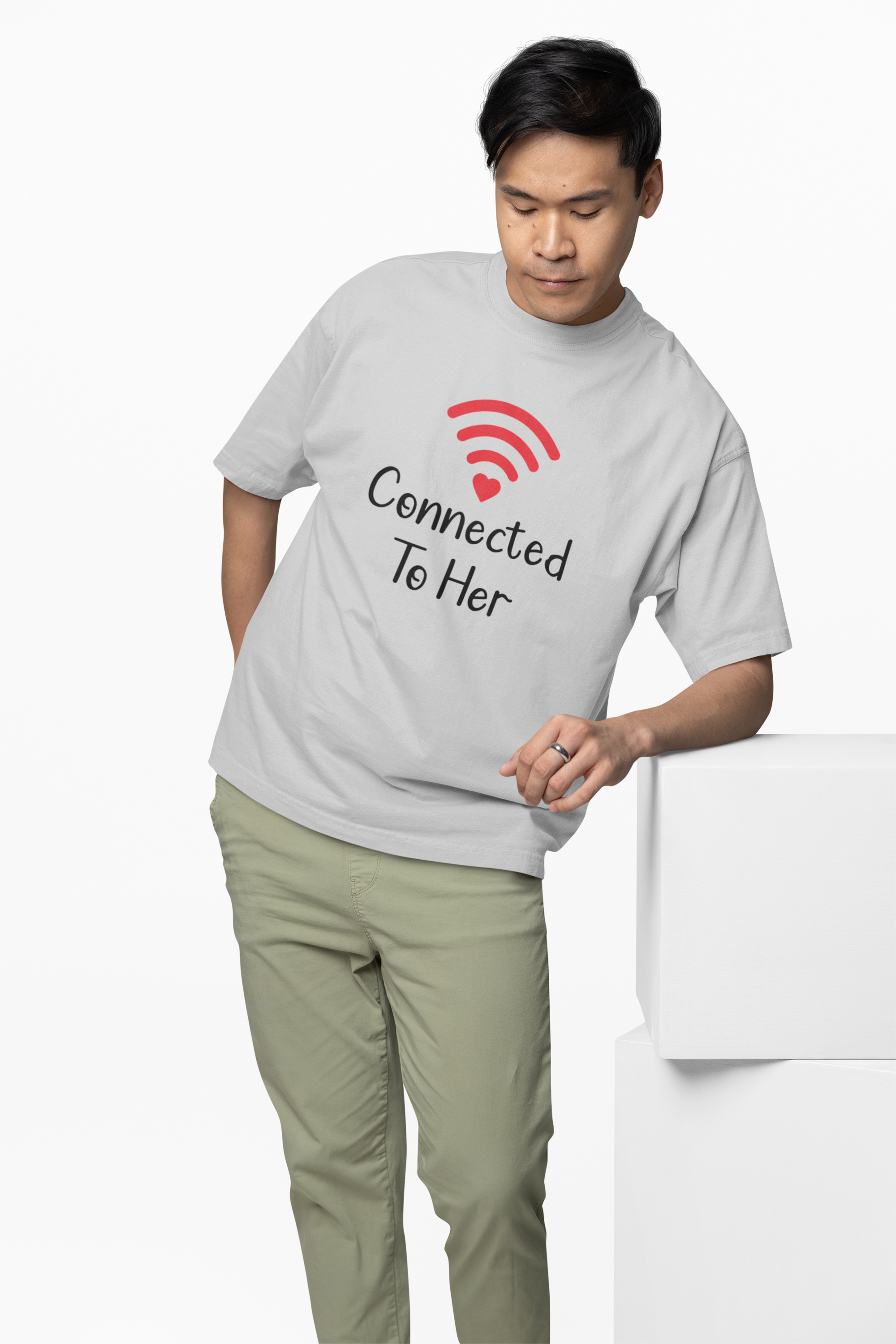 Connection Couple Oversized T-Shirts
