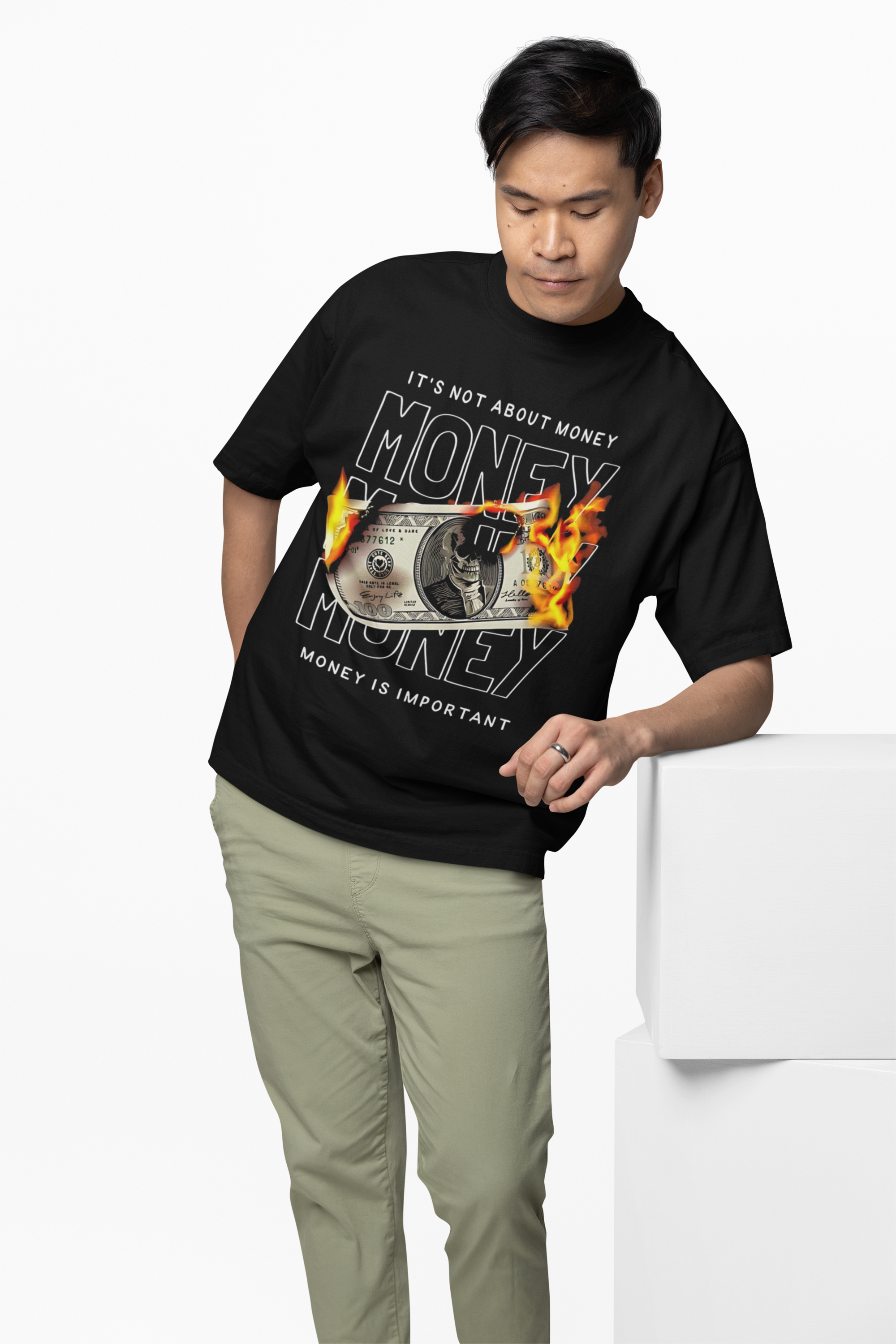 Its Not About Money Oversized T-Shirt