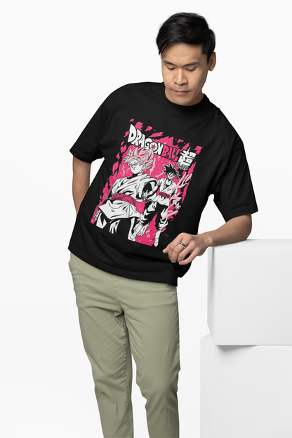 SS2 Oversized T-Shirt – Super Saiyan 2 Inspired Anime Tee