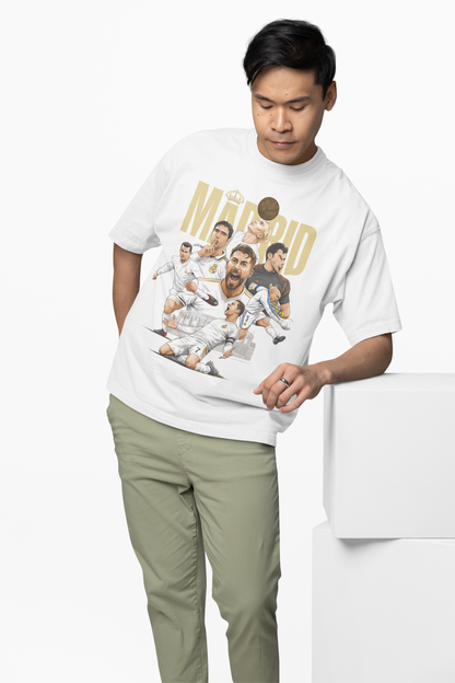 Glory of Bernabeu Oversized Word Art T-Shirt Champions Tribute