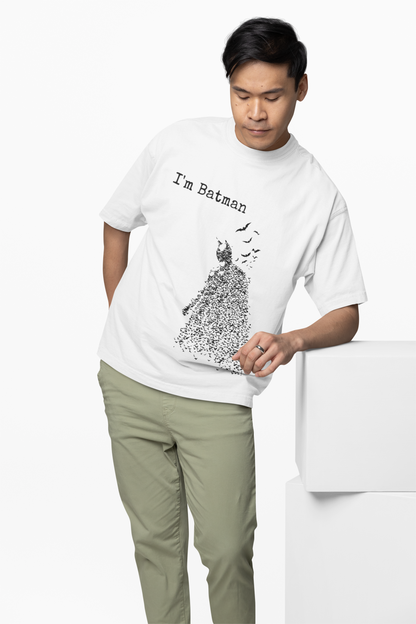 I'M Batman Oversized T-Shirt – Perfect for Superhero Fans