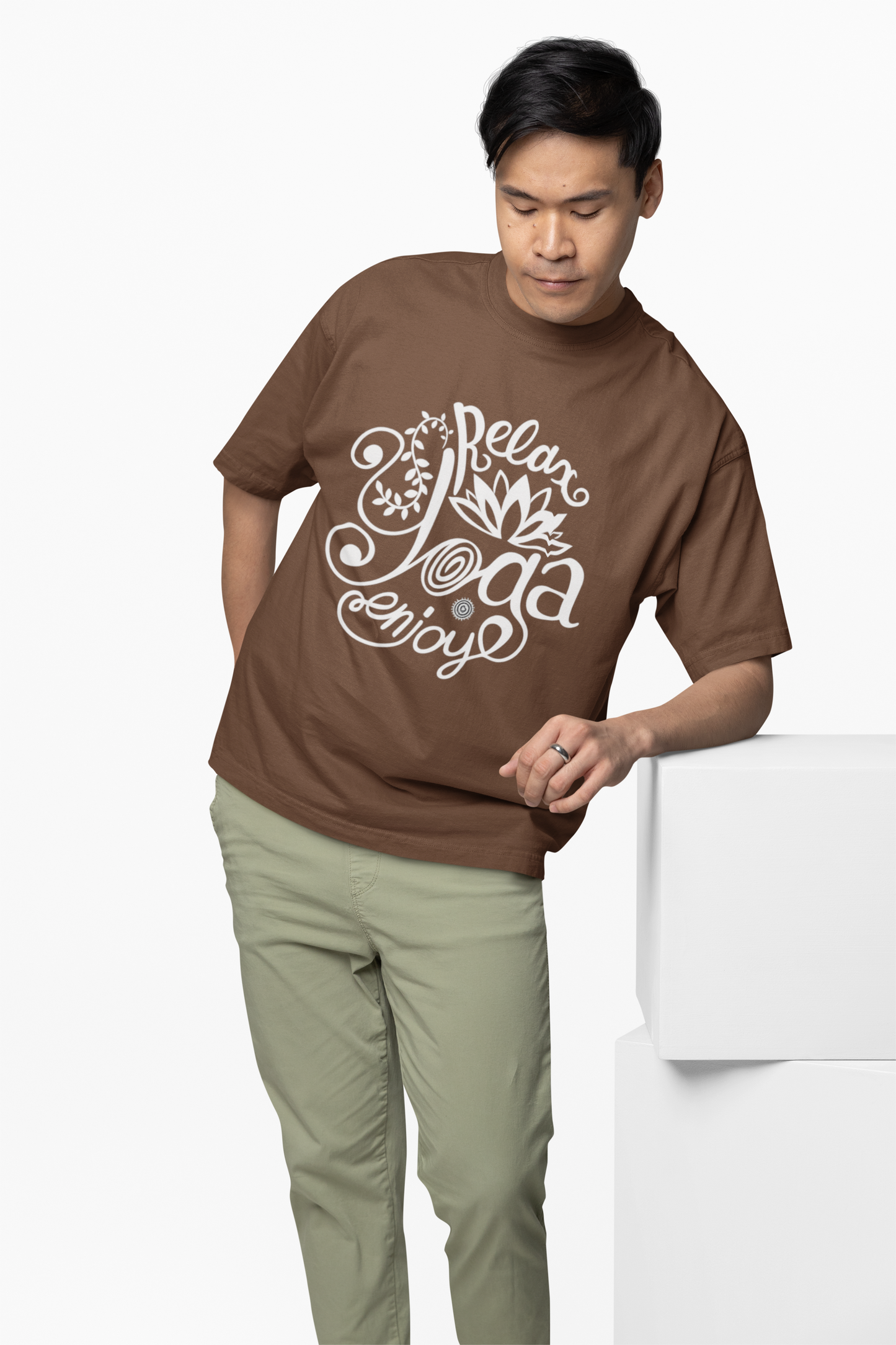 Lotus Energy Oversized T-Shirt for Bold Streetwear Style