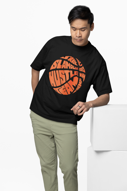 Hustle Team Oversized T-Shirt – Streetwear for Game Changers