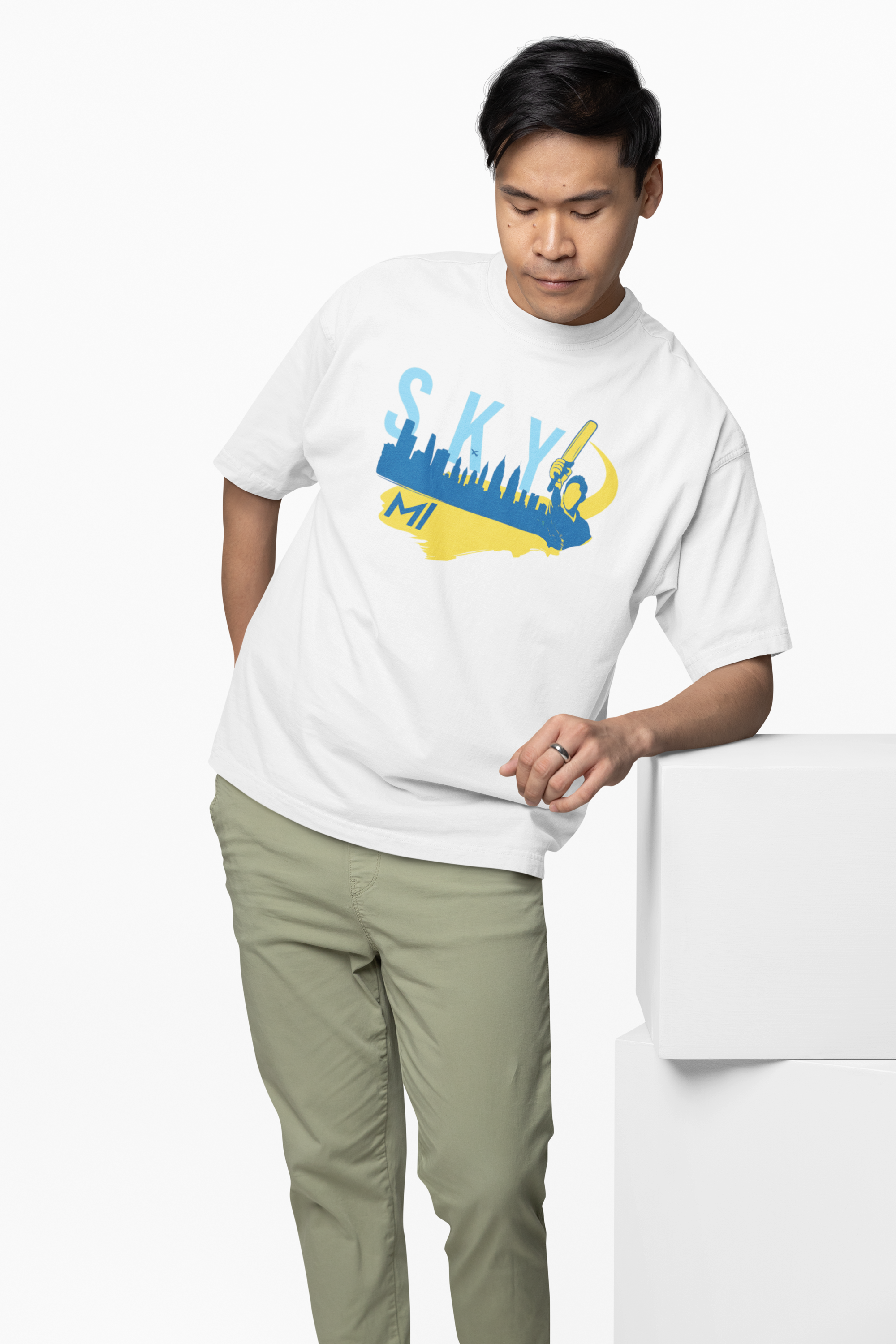MI Sky Oversized T-Shirts