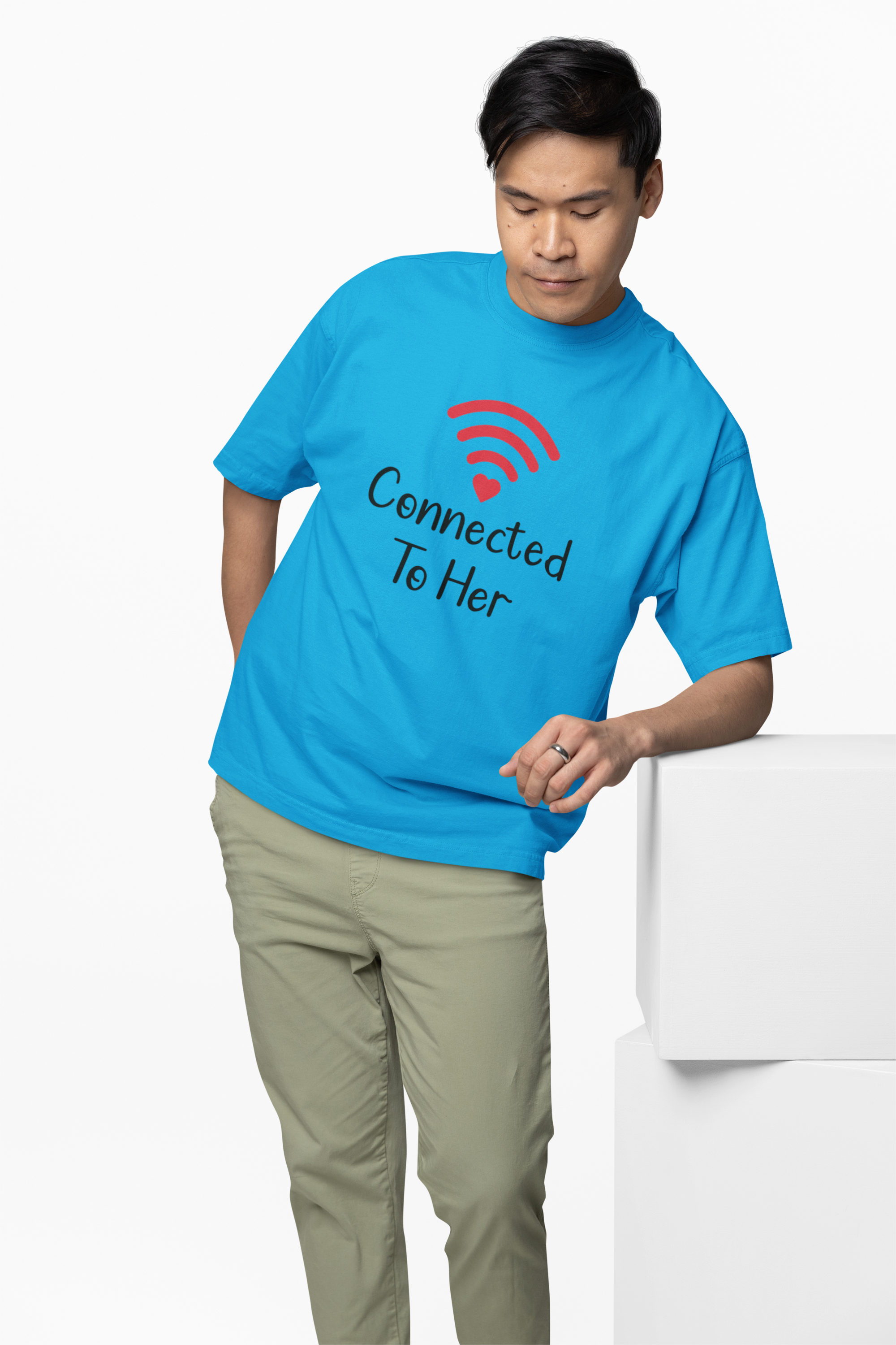 Connection Couple Oversized T-Shirts