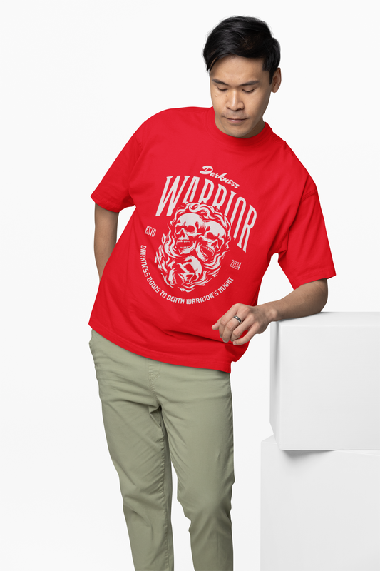 Darkness Warrior Oversized T-Shirt, Premium Streetwear Style