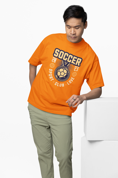 Soccer Club Oversized T-Shirt for Football Streetwear Style