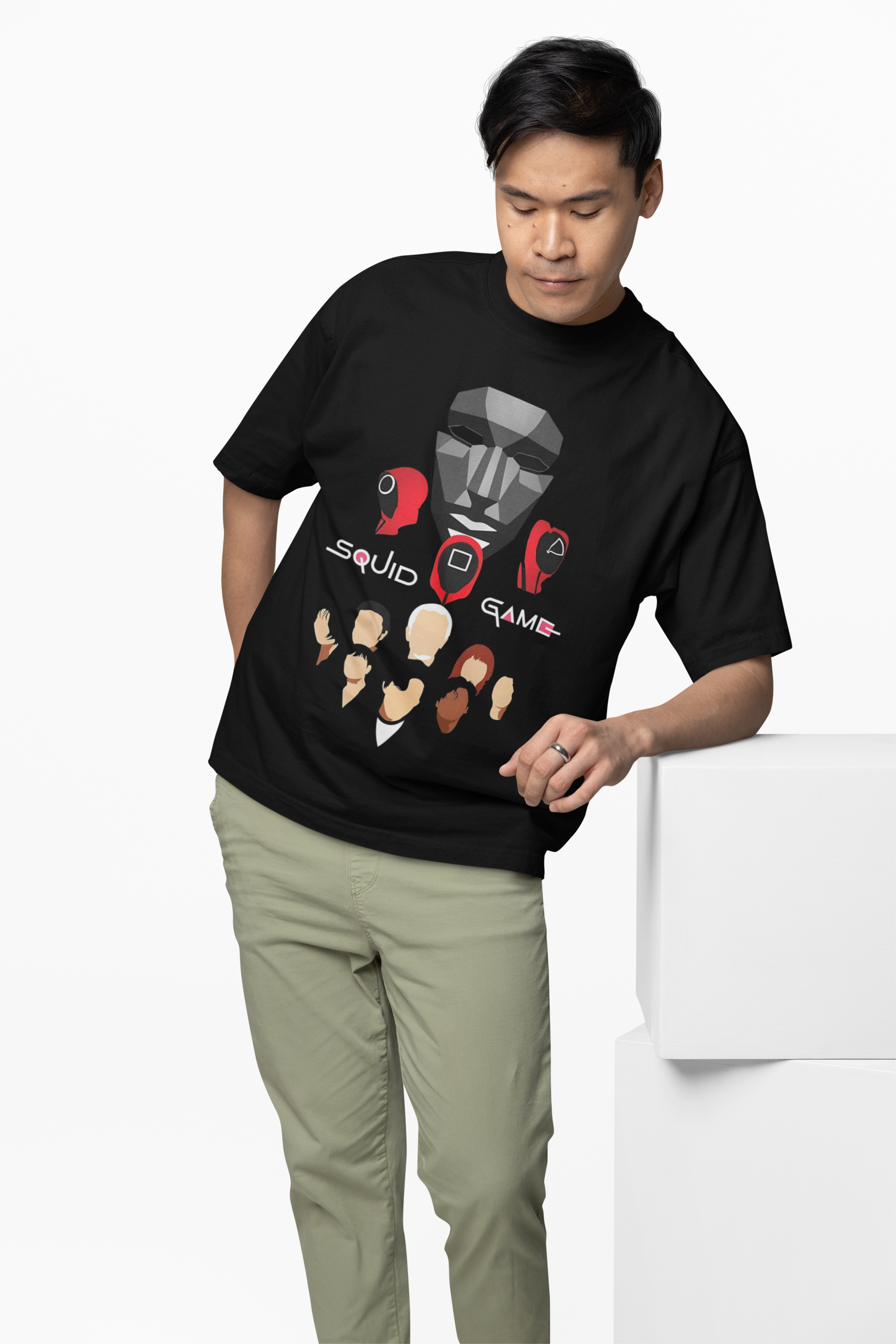 Squid Game Mask Oversized T-Shirt
