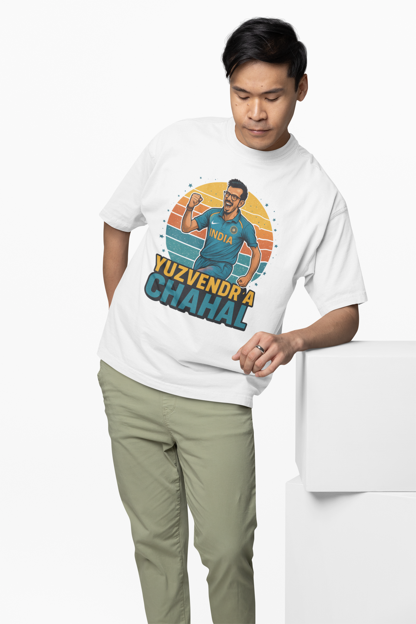Chahal Graphic Oversized T-Shirt Stylish Cricket Streetwear