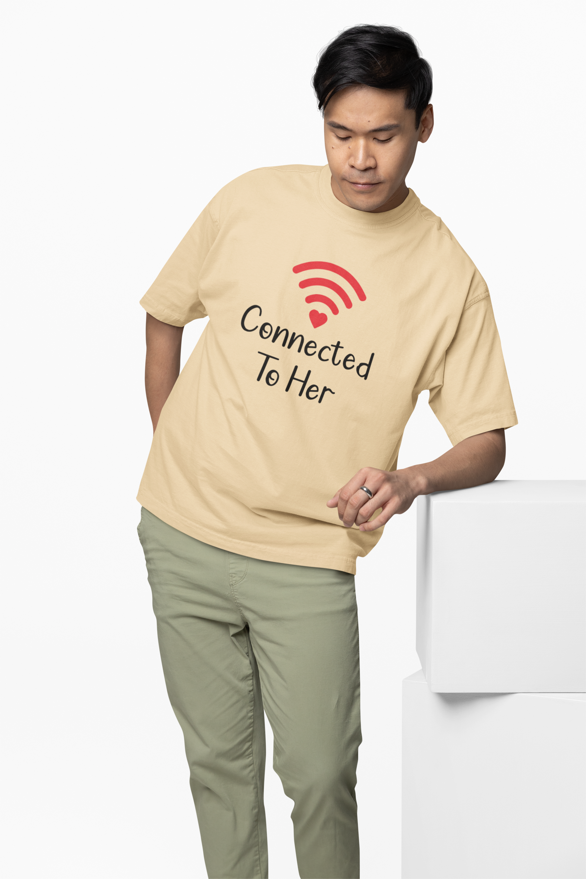 Connection Couple Oversized T-Shirts