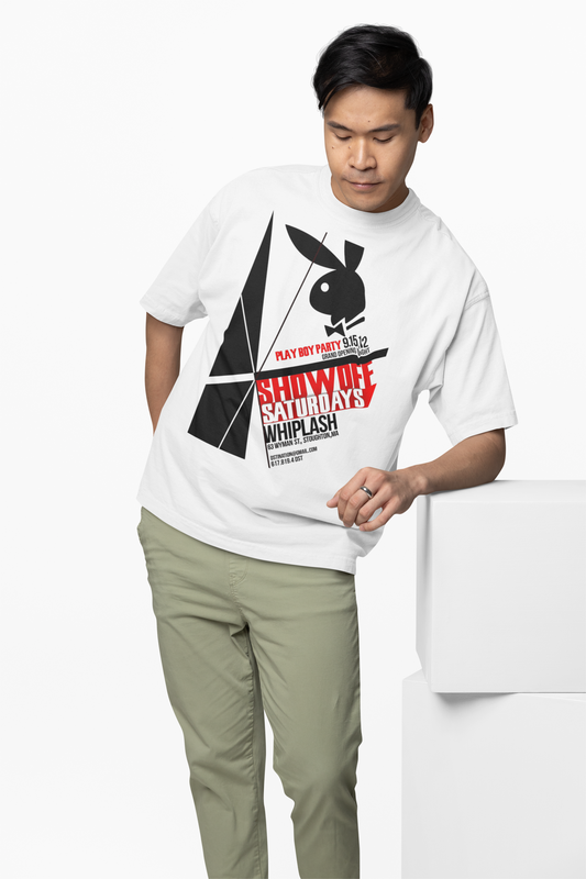 Playboy Party Oversized T-Shirt – Bold Streetwear Graphic