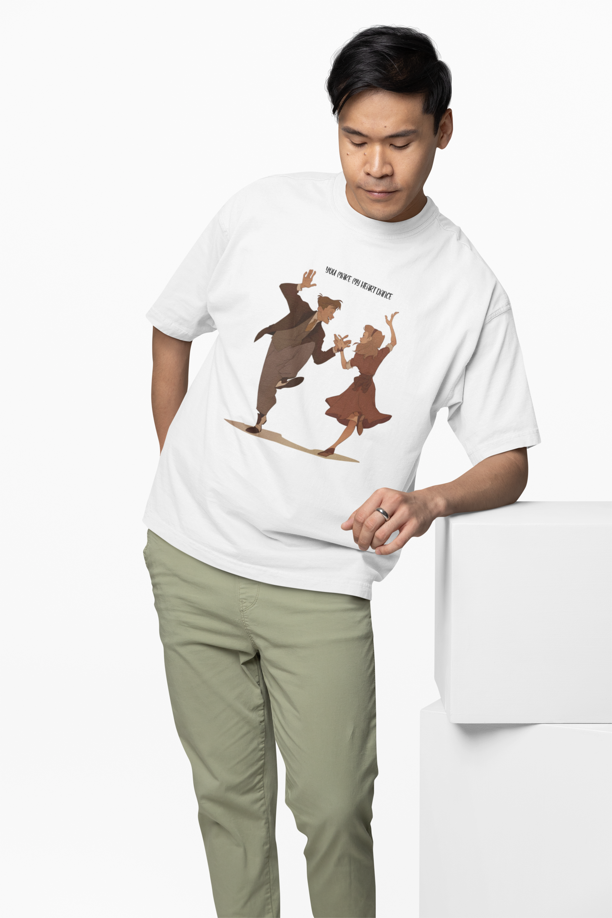 Dancing Couple Oversized T-Shirts
